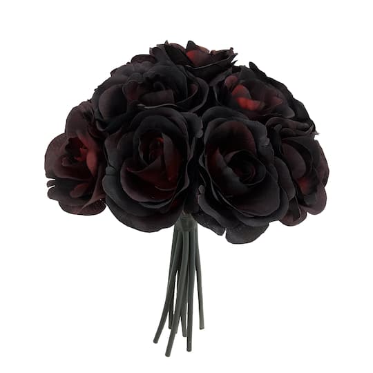 Michaels, 12" Black & Red Rose Mix Bouquet by Ashland® – Category: Halloween Floral Bundles & Bouquets